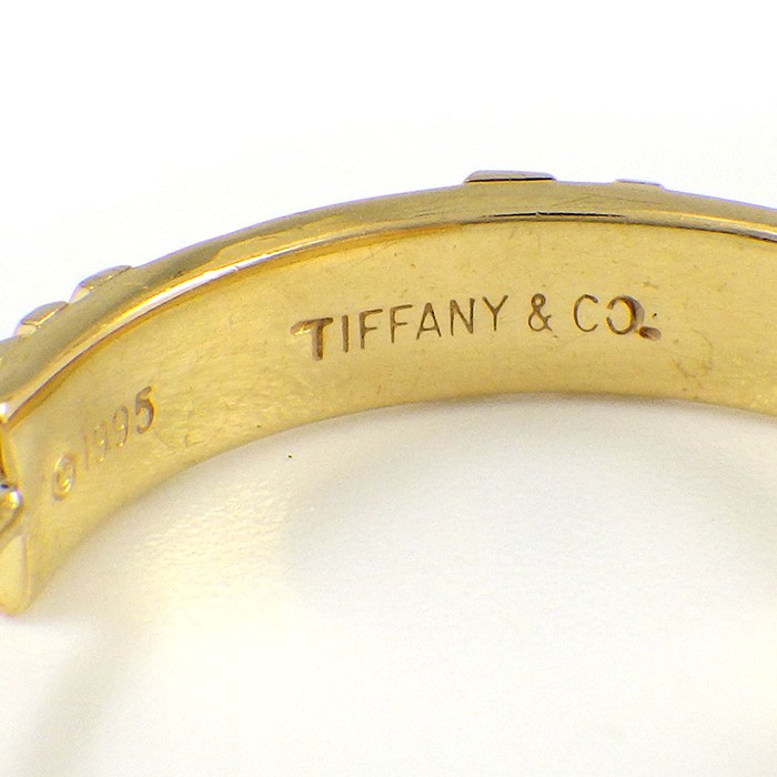 ティファニー Tiffany & Co. ピアス アトラス フープ K18YG 【中古】