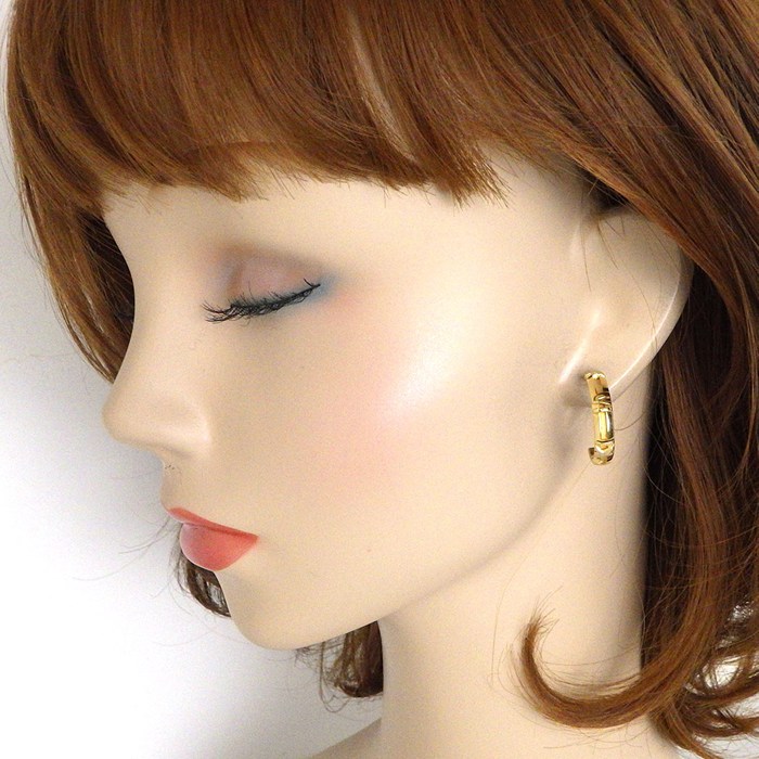 ティファニー Tiffany & Co. ピアス アトラス フープ K18YG 【中古】