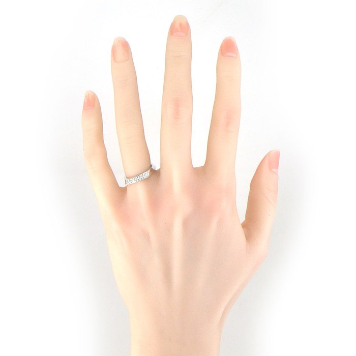 ティファニー Tiffany & Co. リング フランクゲーリー トルク スクエア ダイヤモンド K18WG 7.5号 【中古】