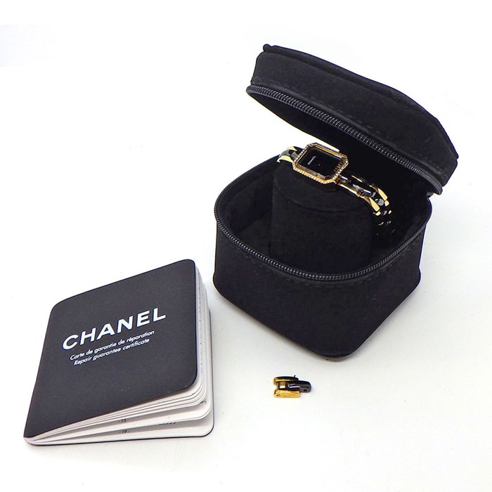 シャネル CHANEL】腕時計 プルミエール H2436 ダイヤベゼル ブラック