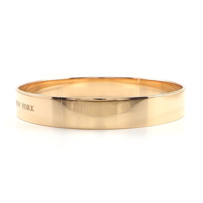 ティファニー Tiffany & Co. バングル ロック 鍵穴 ニューヨーク ロゴ 2ポイント ダイヤモンド K18PG 【中古】