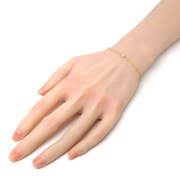 カルティエ Cartier ブレスレット ダムール SM ディアマン レジェ B6043300 1ポイント ダイヤモンド 0.09ct K18YG 【箱・保付き】 【中古】