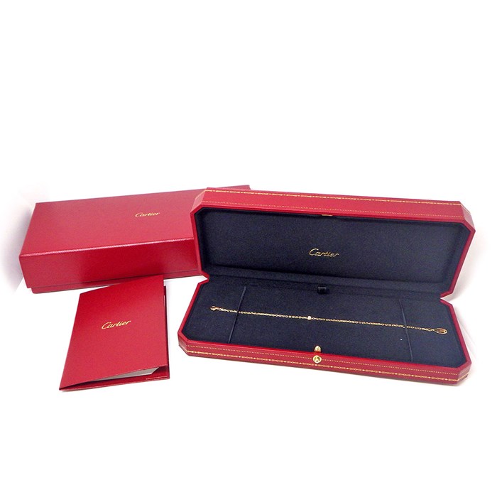 カルティエ Cartier ブレスレット ダムール SM ディアマン レジェ B6043300 1ポイント ダイヤモンド 0.09ct K18YG 【箱・保付き】 【中古】