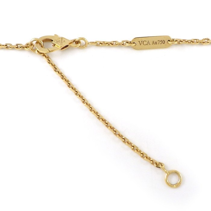 ヴァンクリーフ＆アーペル Van Cleef & Arpels ネックレス ドゥ パピヨン VCARO3M300 バタフライ パヴェ 34ポイント イエローサファイア 計0.88ct 2ポイント ダイヤモンド 計0.2ct K18YG 【中古】