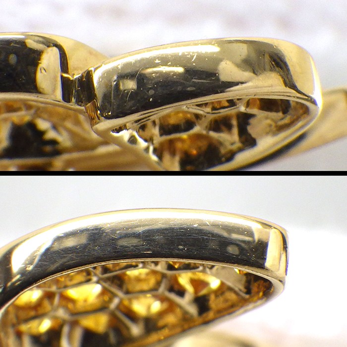 ヴァンクリーフ＆アーペル Van Cleef & Arpels ネックレス ドゥ パピヨン VCARO3M300 バタフライ パヴェ 34ポイント イエローサファイア 計0.88ct 2ポイント ダイヤモンド 計0.2ct K18YG 【中古】