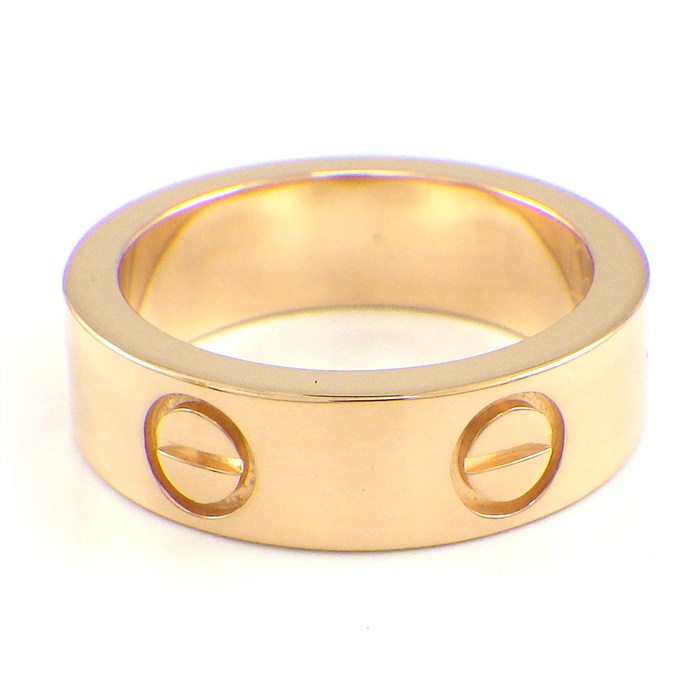 カルティエ Cartier リング ラブ 1ポイント ピンクサファイア K18PG 9号 / #49 【中古】
