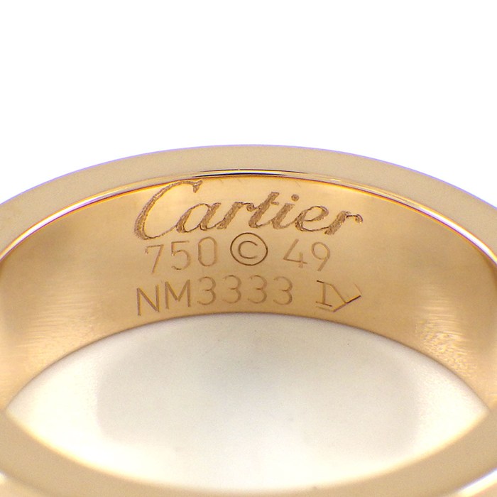 カルティエ Cartier リング ラブ 1ポイント ピンクサファイア K18PG 9号 / #49 【中古】