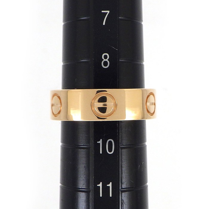 カルティエ Cartier リング ラブ 1ポイント ピンクサファイア K18PG 9号 / #49 【中古】