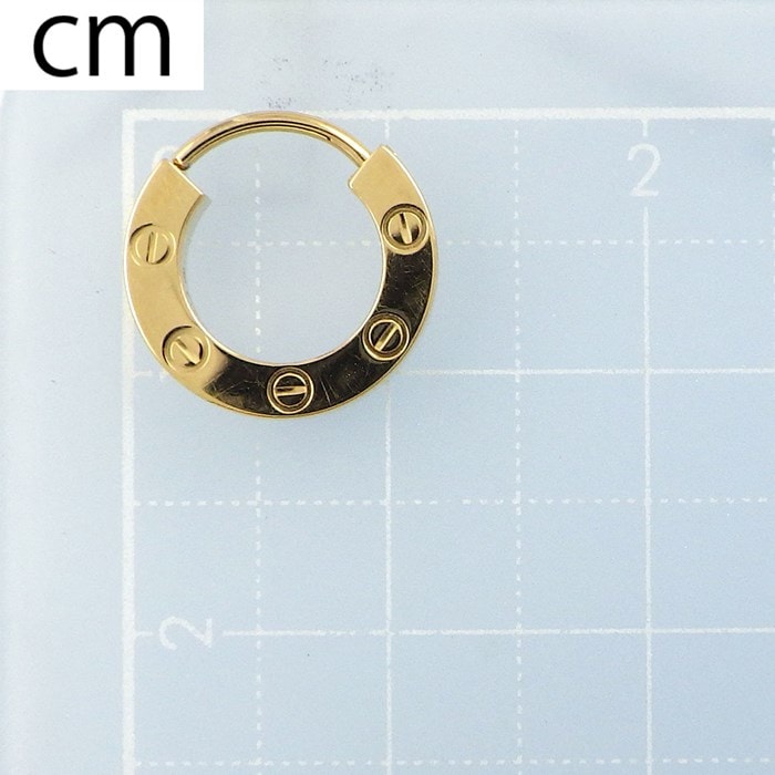 現行　カルティエ　ラブ　シングルピアス　K18YG B8301421 B8301421 ラブ シングルピアス 中古 ｜ カルティエ | 腕時計の