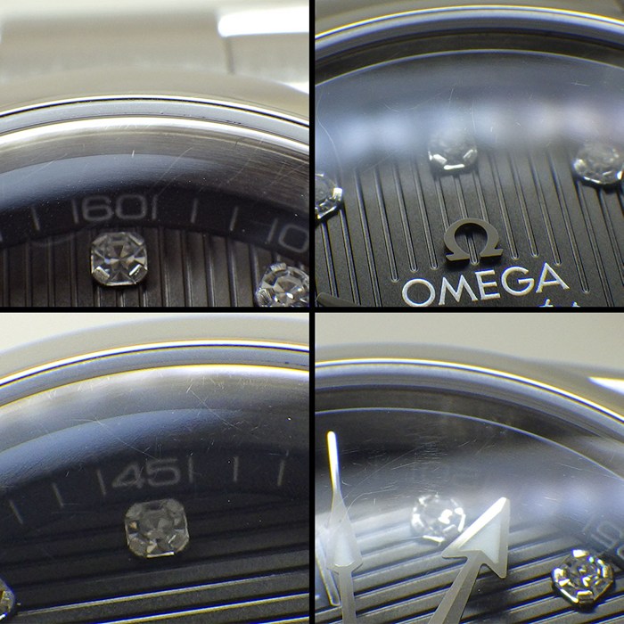 オメガ OMEGA 腕時計 シーマスター アクアテラ 150M 231.10.30.60.56.001 デイト 11ポイント ダイヤインデックス ストライプ グレー文字盤 SS クオーツアナログ 【中古】