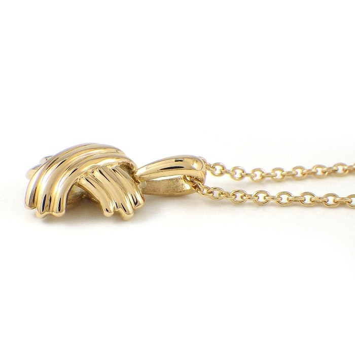 ティファニー Tiffany & Co. ネックレス シグネチャー クロス X K18YG 【中古】