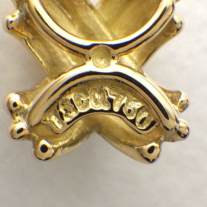 ティファニー Tiffany & Co. ネックレス シグネチャー クロス X K18YG 【中古】