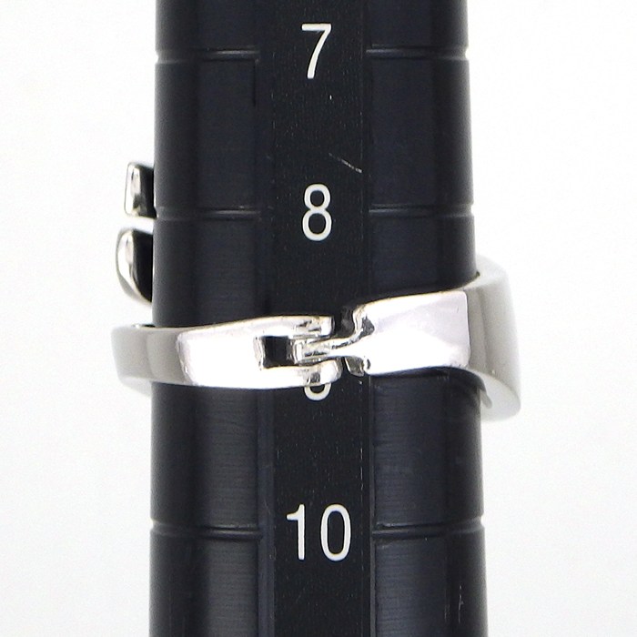 【ダイヤモンド】 リング ラウンドブリリアントカット ダイヤモンド 計0.3ct K18WG 9号 【中古】