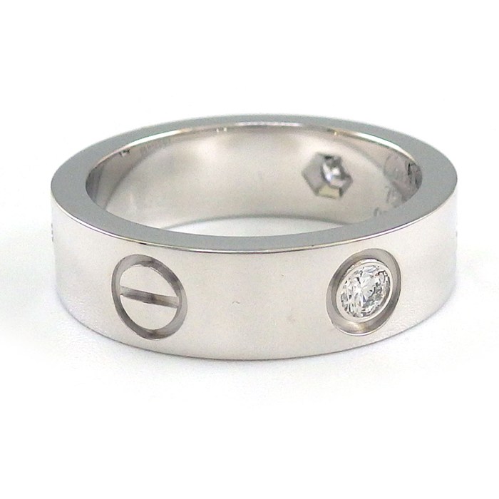 カルティエ Cartier リング ラブ クラシックモデル B4032552 ダイヤモンド 計0.23ct K18WG 12号 / #52 【中古】