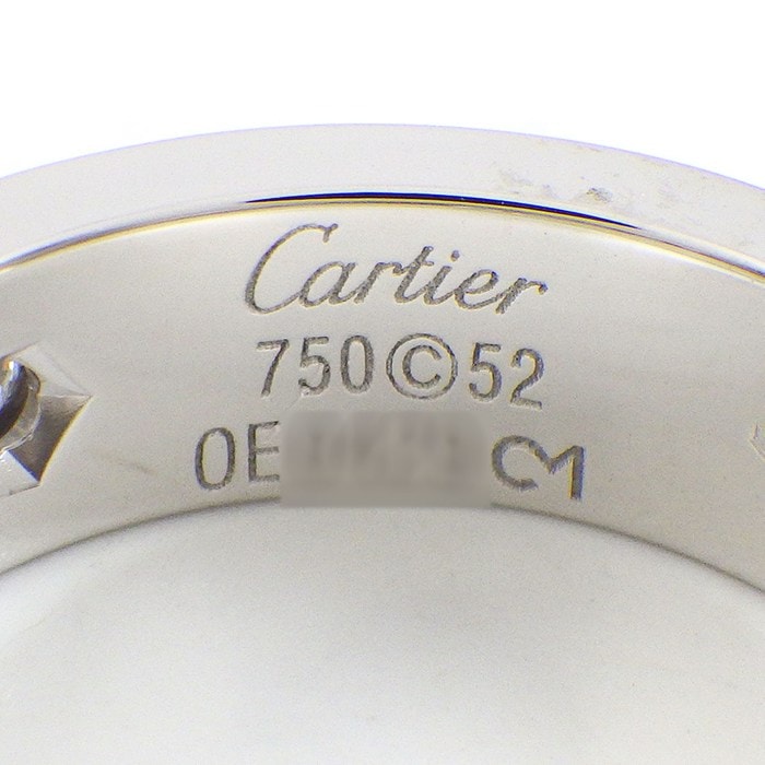 カルティエ Cartier リング ラブ クラシックモデル B4032552 ダイヤモンド 計0.23ct K18WG 12号 / #52 【中古】