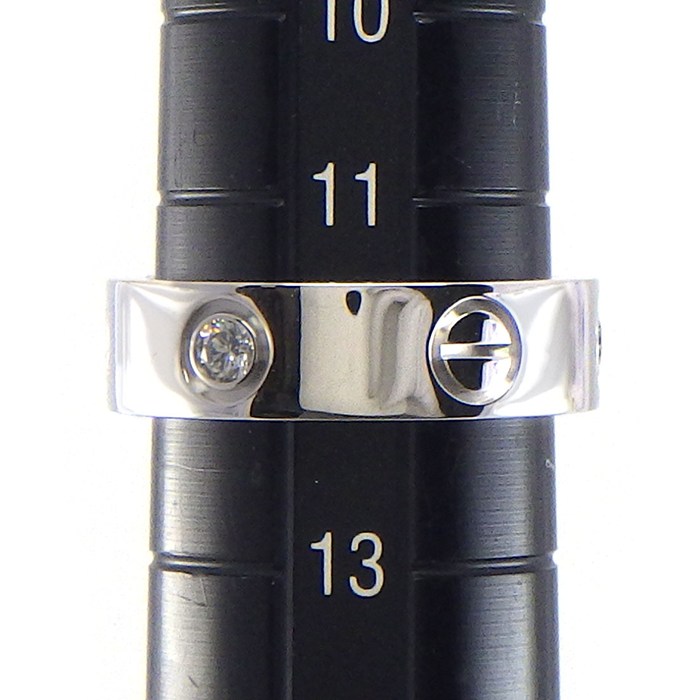 カルティエ Cartier リング ラブ クラシックモデル B4032552 ダイヤモンド 計0.23ct K18WG 12号 / #52 【中古】