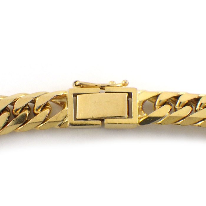 ブレスレット 喜平 キヘイ 6面 ダブル チェーン K18YG 【中古】