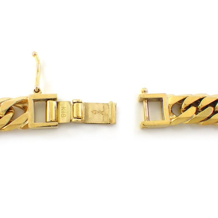 ブレスレット 喜平 キヘイ 6面 ダブル チェーン K18YG 【中古】