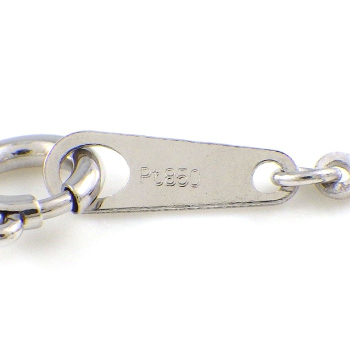 【ダイヤモンド】 ネックレス 1ポイント ラウンドブリリアントカット ダイヤモンド 0.539ct(E/SI1/VG) PT900 PT850 【中古】