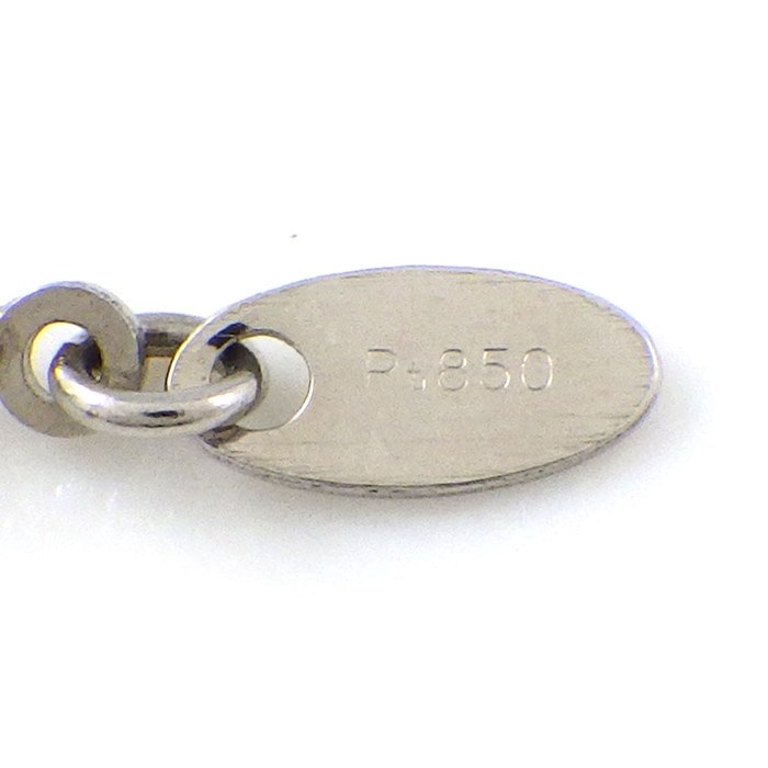 【ダイヤモンド】 ネックレス 1ポイント ラウンドブリリアントカット ダイヤモンド 0.539ct(E/SI1/VG) PT900 PT850 【中古】