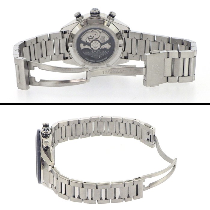 タグ・ホイヤー TAG Heuer 腕時計 カレラ スポーツクロノ CBN2A1E.BA0643 160周年記念モデル サンレイ ブルー文字盤 デイト クロノグラフ タキメーター スモールセコンド セラミック SS 自動巻き 【OH済み】　【箱・保付き】 【中古】