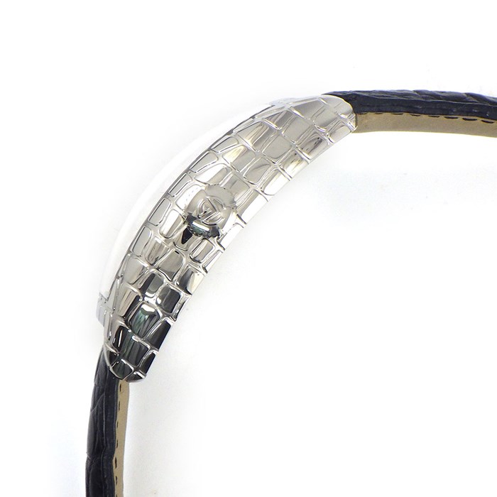 フランクミュラー FRANCK MULLER 腕時計 トノウ カーベックス アイアン クロコ 8880SCIRONCRO シルバー 鏡面 クロコ柄 文字盤 SS ブラック クロコダイル レザーベルト 黒 自動巻き 【中古】