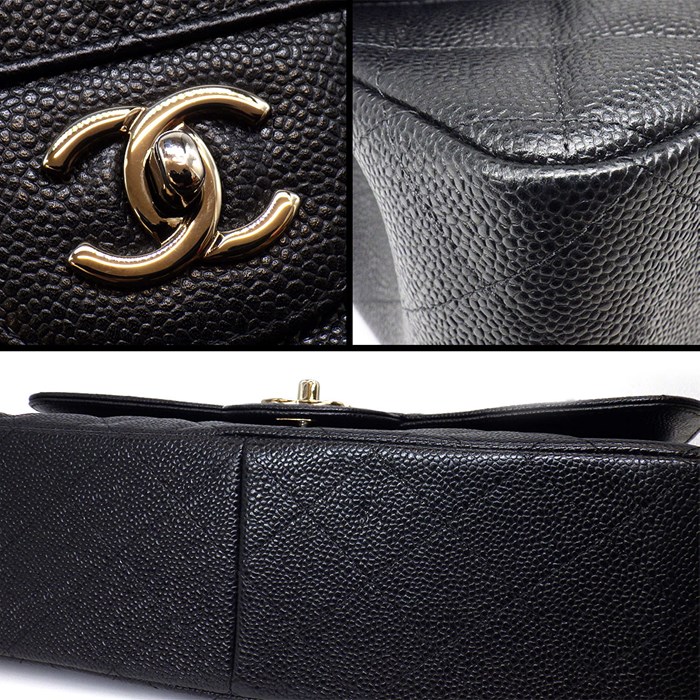 シャネル CHANEL ハンドバッグ ショルダーバッグ マトラッセ 30 クラシック ラージ 2014年 A58600 Y01588 C3906 ブラック ボルドー グレインドカーフスキン シルバー金具 【中古】