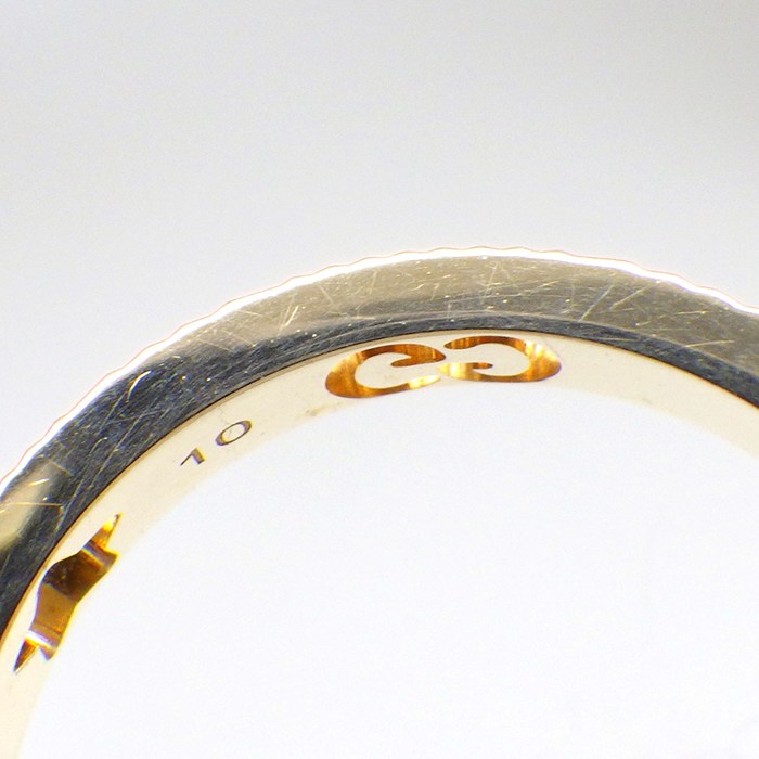 グッチ GUCCI リング アイコン スター インターロッキングG GG ロゴ K18YG 9.5号 / #10 【中古】