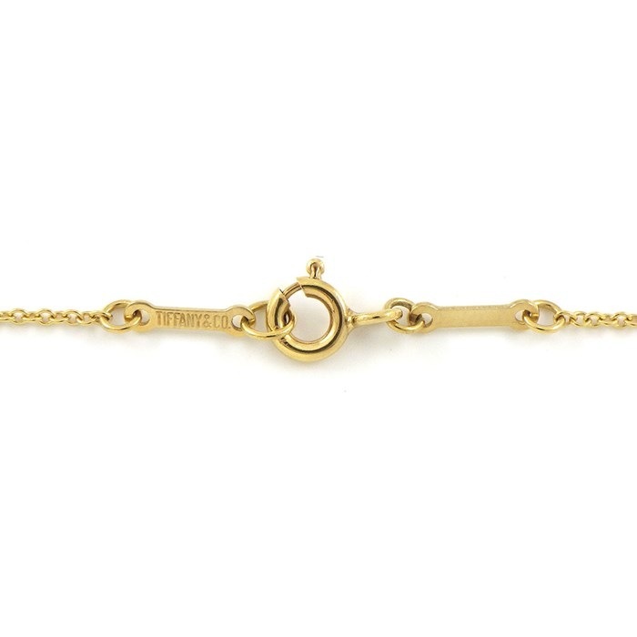 ティファニー Tiffany & Co. ネックレス オープン ハート ロッククリスタル K18YG 【中古】