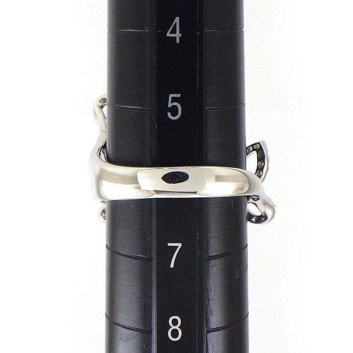 グラフ Graff GRAFF リング トリプル バタフライ シルエット RGR790 ダイヤモンド 0.45ct K18WG 6号 【中古】
