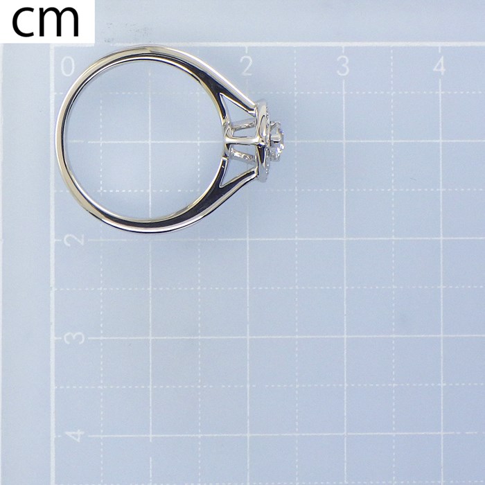 モーブッサン MAUBOUSSIN リング ラブタッチ ハート センターダイヤモンド 約0.15ct ダイヤモンド PT950 9.5号 【中古】