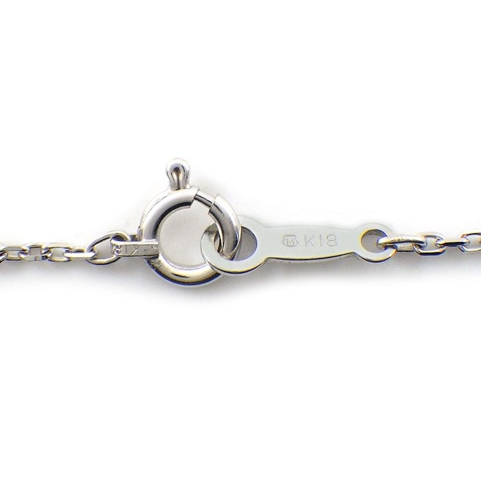 ミキモト MIKIMOTO ネックレス クロス 1ポイント パール 5.5mm珠 K18WG 【中古】