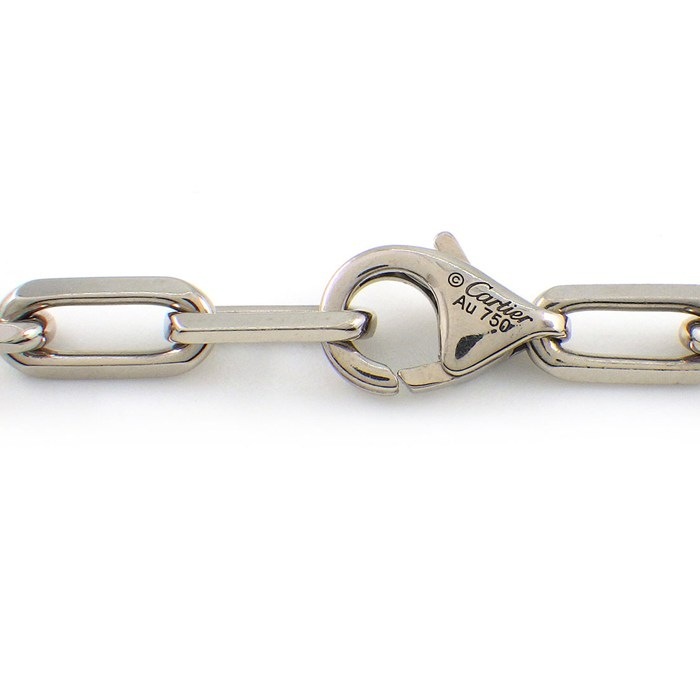 カルティエ Cartier ネックレス サントス スモール B7224583 K18WG 【中古】