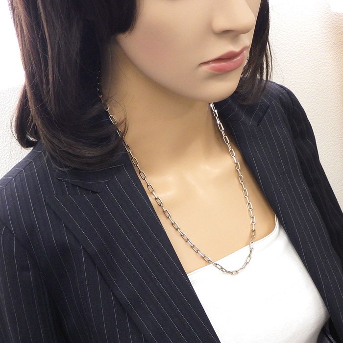 カルティエ Cartier ネックレス サントス スモール B7224583 K18WG 【中古】