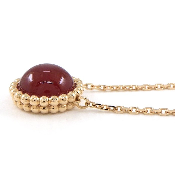 ヴァンクリーフ&アーペル Van Cleef & Arpels ネックレス ペルレ クルール VCARP4DO00 カボションカット カーネリアン K18PG 【中古】