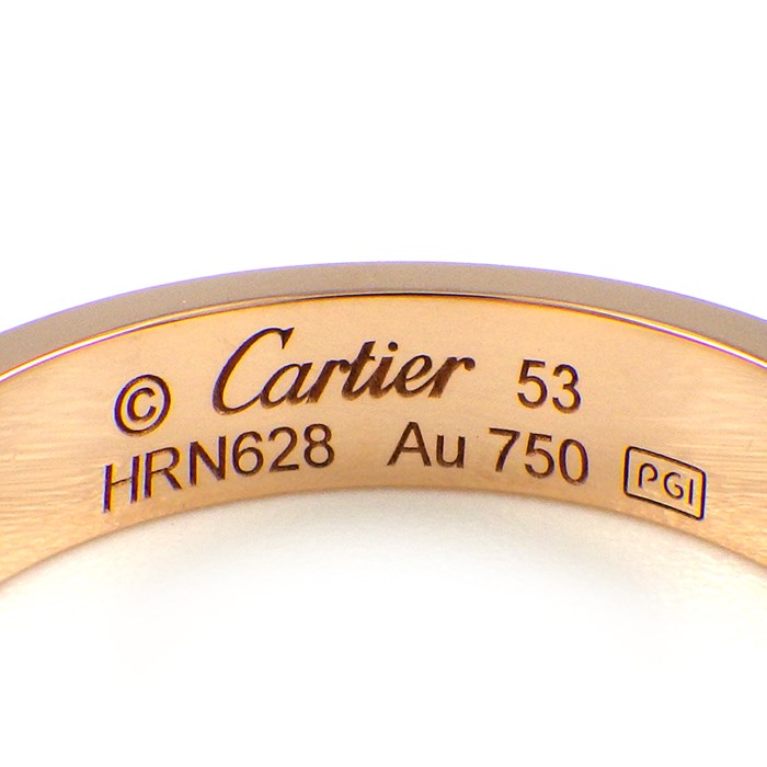 カルティエ Cartier リング ラブ ウェディング B4050753 ミニラブ 幅  