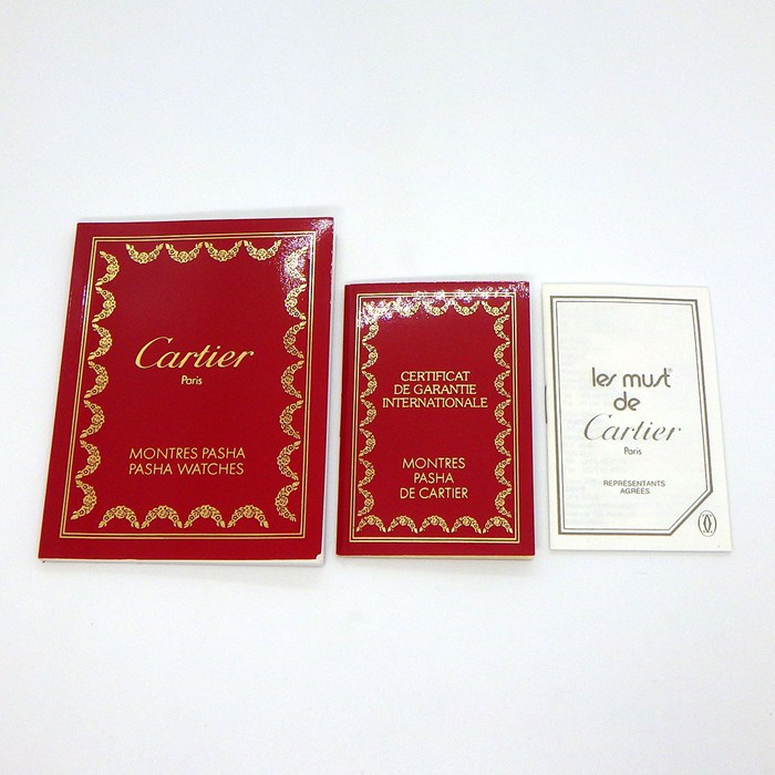 カルティエ Cartier 腕時計 パシャC W31015M7 デイト 夜光インデックス 夜光針 ホワイト文字盤 SS 自動巻き 【OH済み】 【中古】
