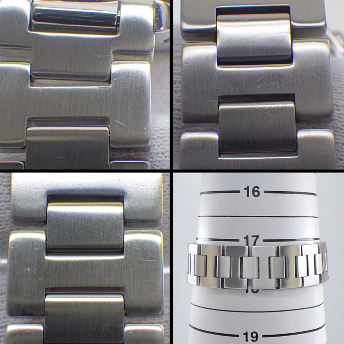 カルティエ Cartier 腕時計 パシャC W31015M7 デイト 夜光インデックス 夜光針 ホワイト文字盤 SS 自動巻き 【OH済み】 【中古】
