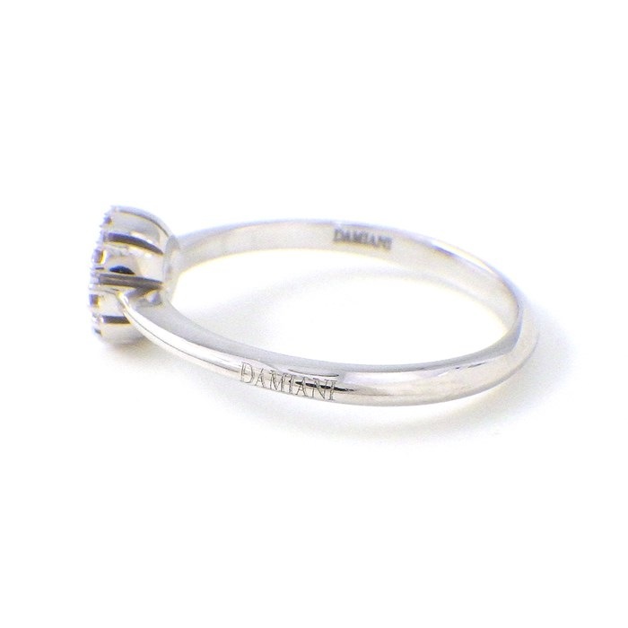 ダミアーニ DAMIANI リング マルゲリータ 6mm 20087071 フラワーモチーフ 20ポイント ダイヤモンド 0.10ct K18WG 8.5号 【中古】