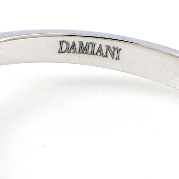 ダミアーニ DAMIANI リング マルゲリータ 6mm 20087071 フラワーモチーフ 20ポイント ダイヤモンド 0.10ct K18WG 8.5号 【中古】