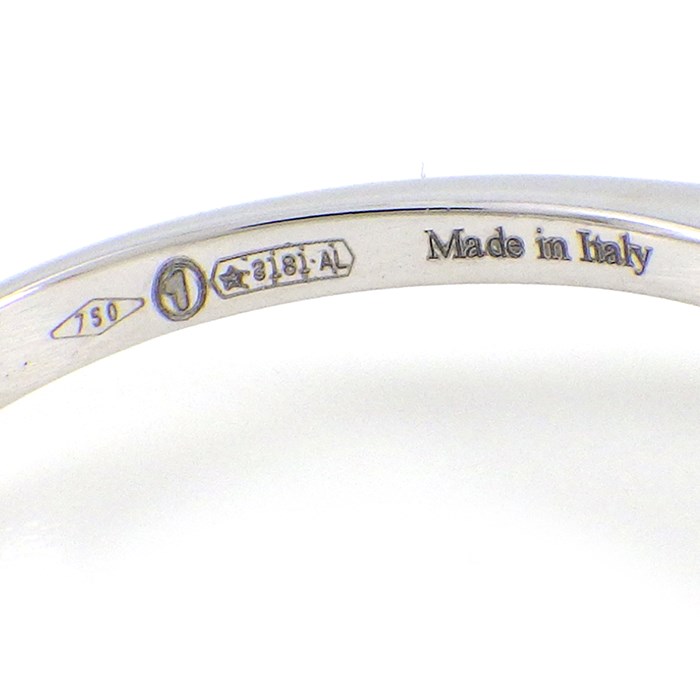 ダミアーニ DAMIANI リング マルゲリータ 6mm 20087071 フラワーモチーフ 20ポイント ダイヤモンド 0.10ct K18WG 8.5号 【中古】