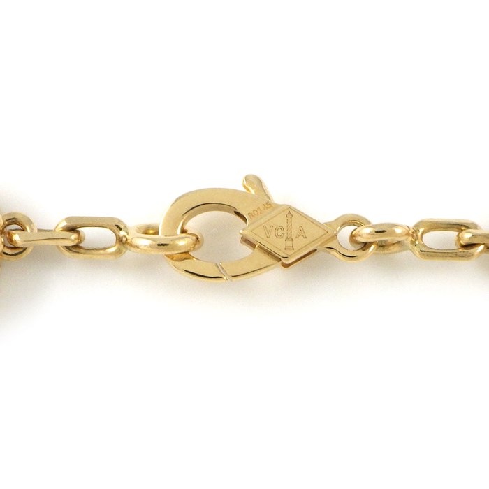 ヴァンクリーフ＆アーペル Van Cleef & Arpels ブレスレット ヴィンテージアルハンブラ 5モチーフ VCARL80900 マラカイト K18YG 【中古】