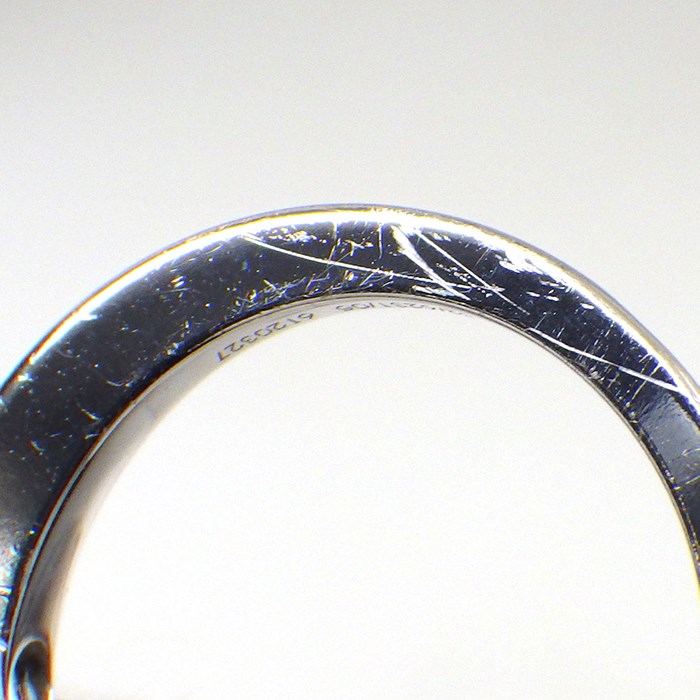 ショパール Chopard リング ソーハッピー 82/6231/05 ハーフ エタニティ ムービング ダイヤモンド ピンク クリスタル K18WG 8.5号 【中古】