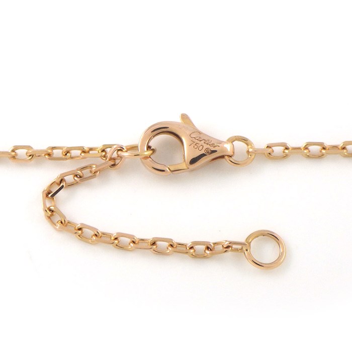 カルティエ Cartier ネックレス トリニティ ピンクサファイア K18PG 【中古】