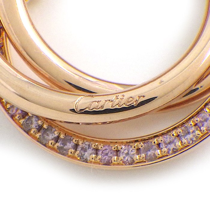 カルティエ Cartier ネックレス トリニティ ピンクサファイア K18PG 【中古】