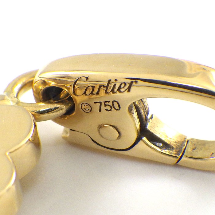 カルティエ Cartier チャーム ペンダントトップ クローバー B3028300 スライド K18YG 【中古】