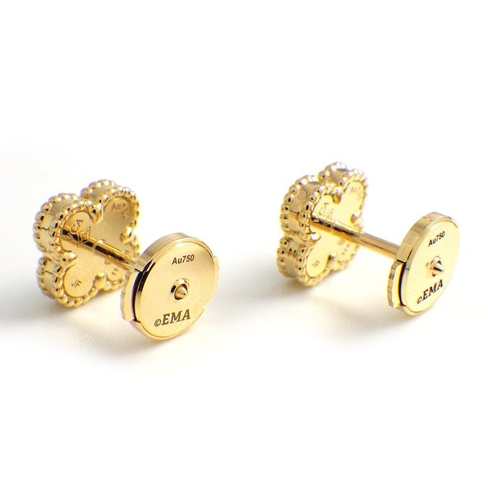 ヴァンクリーフ&アーペル Van Cleef & Arpels ピアス スウィートアルハンブラ VCARA44900 2023年最新型 オニキス K18YG 【箱・保付き】 【中古】
