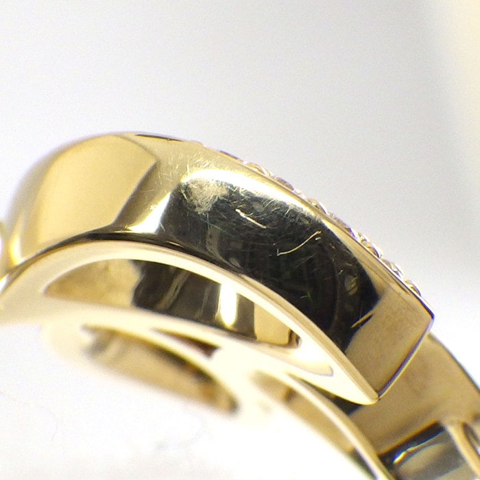 ハリーウィンストン HARRY WINSTON リング リリークラスター ミニ FRDYSM1MLC リーフ 37ポイント ダイヤモンド 計0.18ct K18YG 12.5号 【中古】