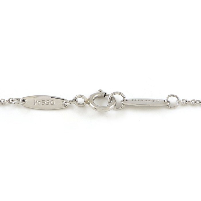 ティファニー Tiffany & Co. ネックレス カラー バイザヤード 62632895 1ポイント サファイア 0.11ct PT950 【中古】