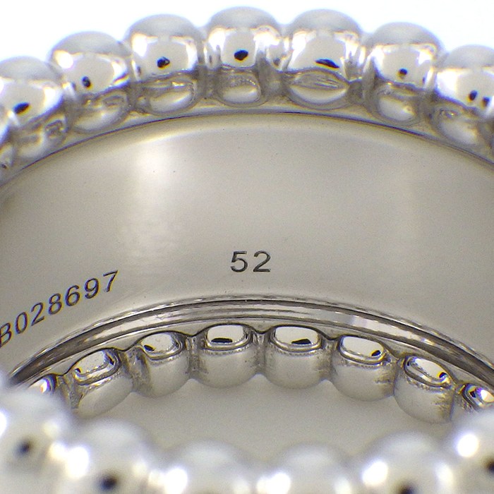 ヴァンクリーフ＆アーペル Van Cleef & Arpels リング ペルレ ゴールドパール 5連 K18WG 12号 / #52 【中古】